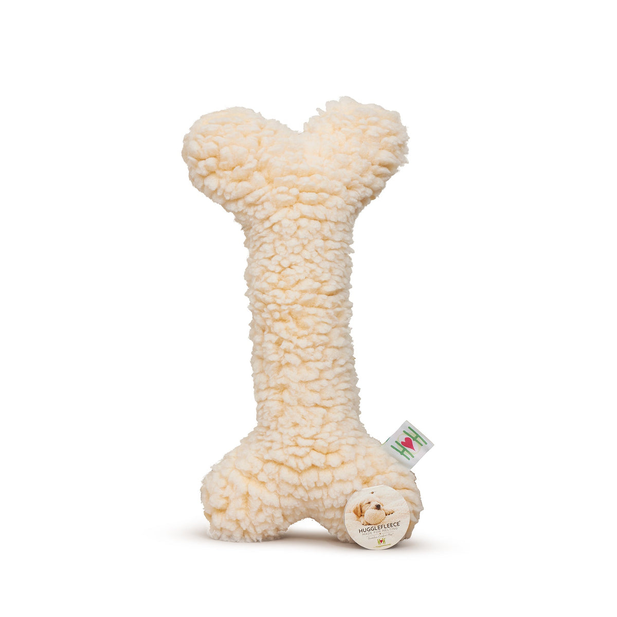 HuggleFleece® 2' Plush Bone Dog Toy by HuggleHounds