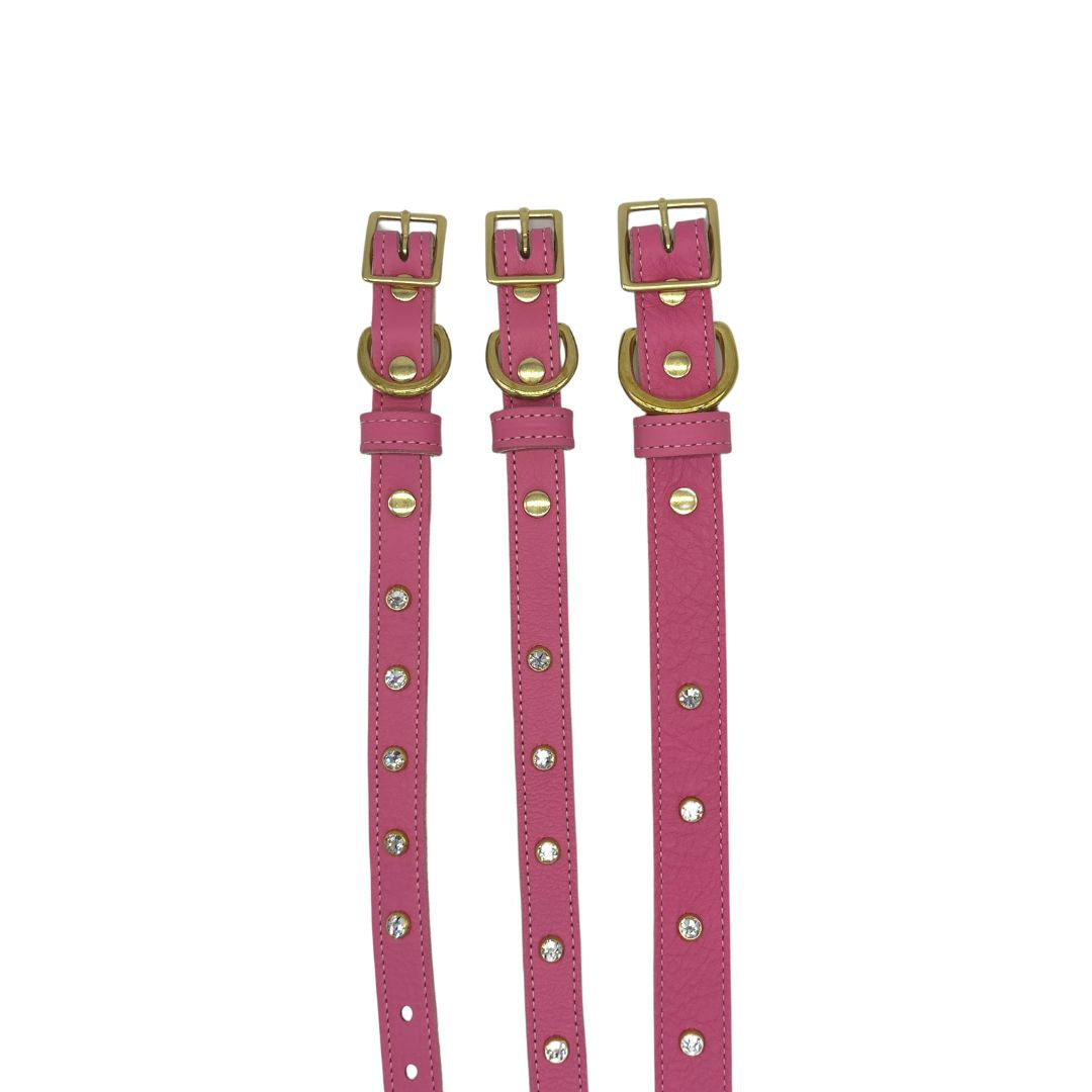 Plain Leather Dog Collar by Bonne et Filou