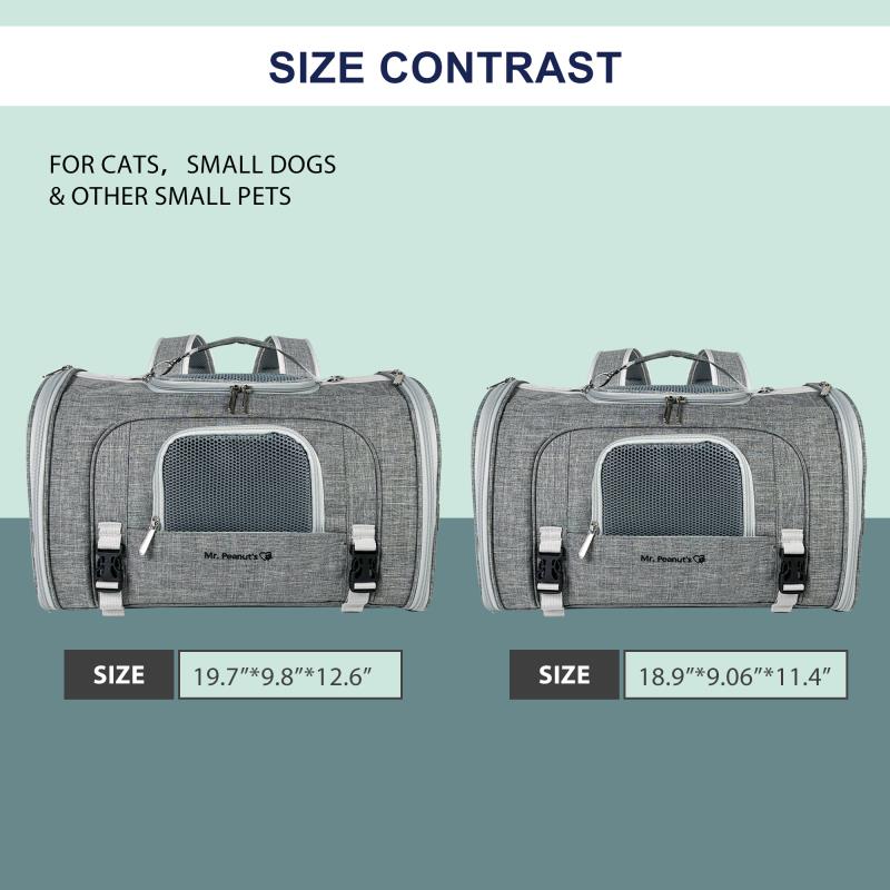 Mr. Peanut's Monterey Series Airline Compliant Horizontal Backpack Pet Carrier by Mr. Peanut's Pet Carriers