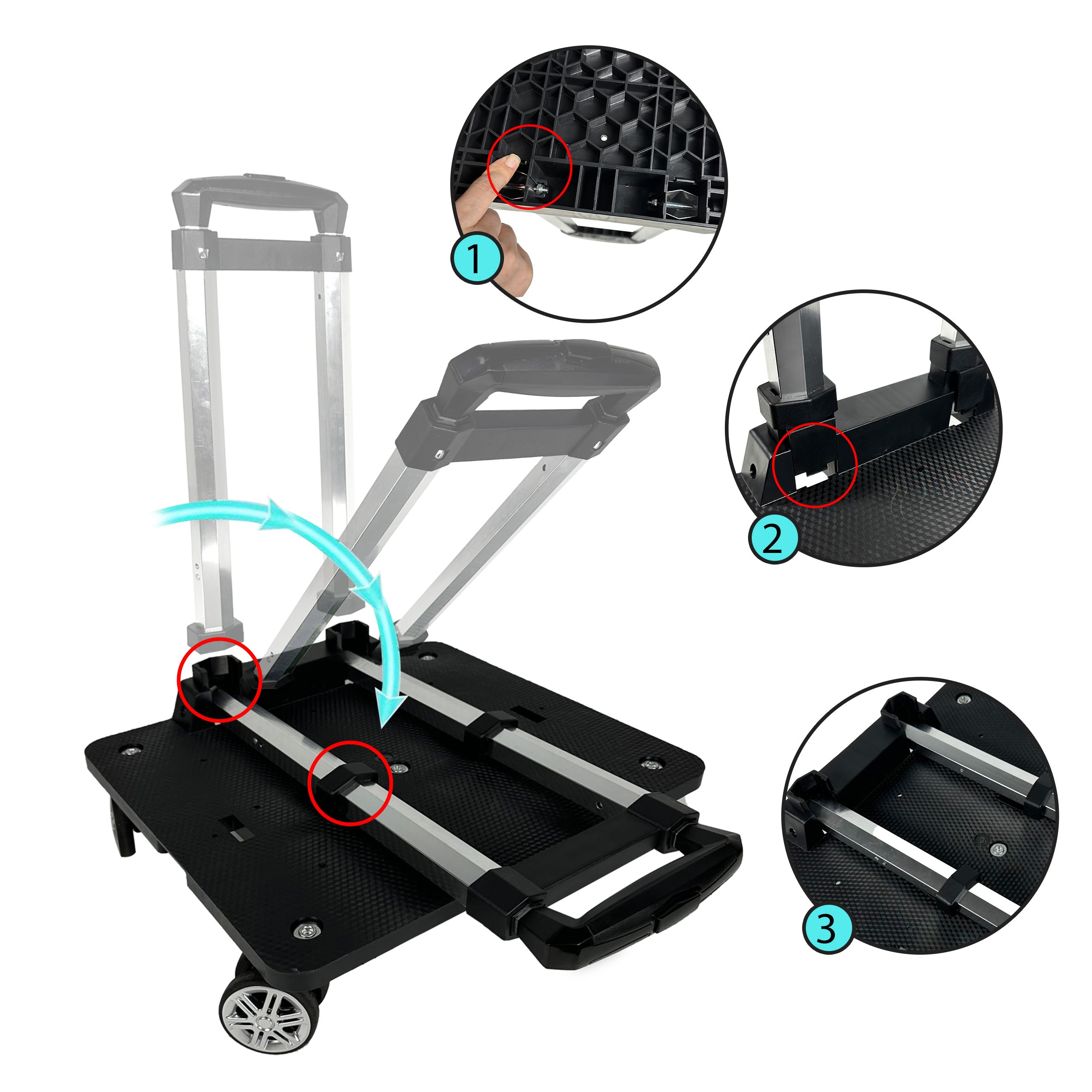 Mr. Peanut's Pet Carrier/Luggage Bag Spinner Wheelbase Luggage Cart by Mr. Peanut's Pet Carriers