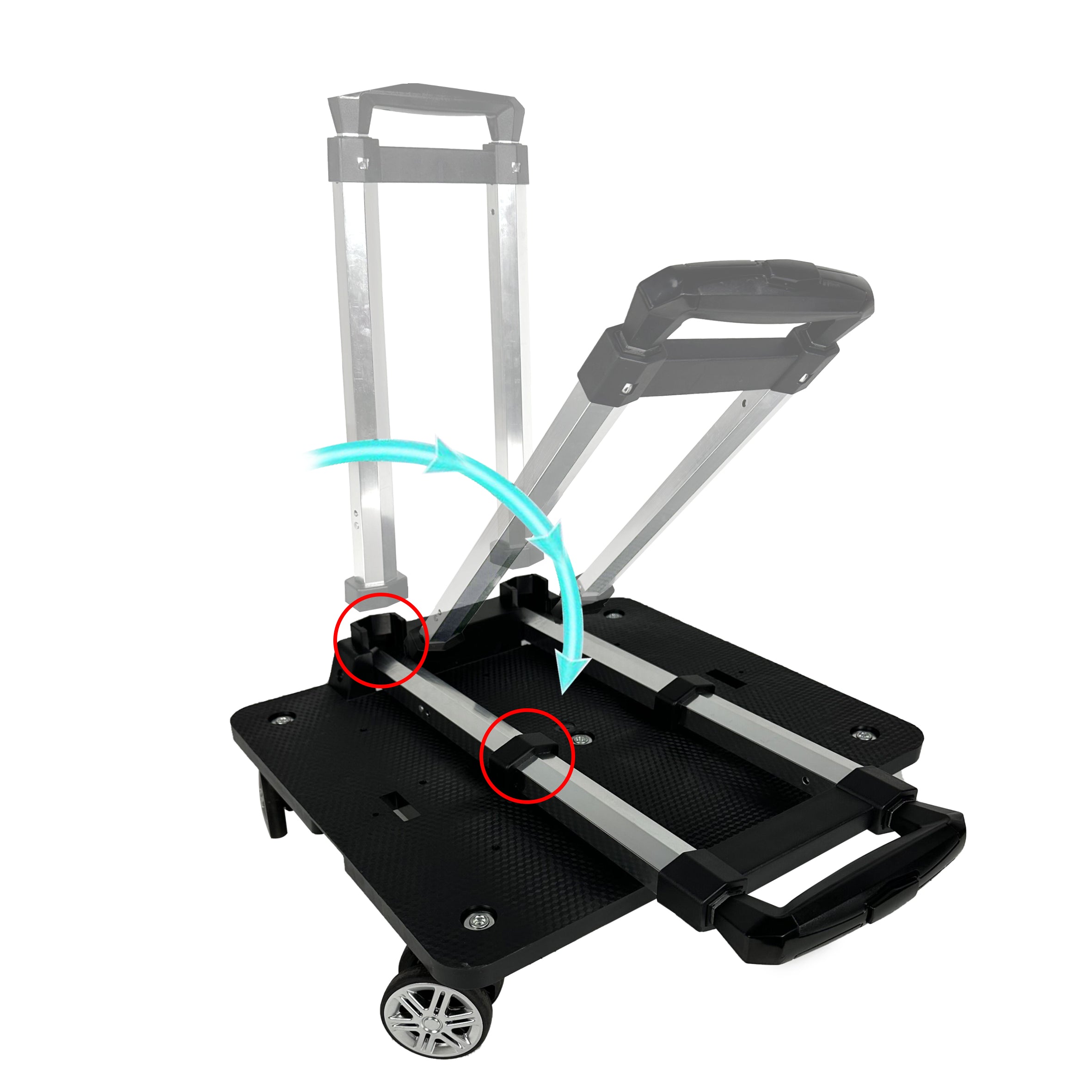 Mr. Peanut's Pet Carrier/Luggage Bag Spinner Wheelbase Luggage Cart by Mr. Peanut's Pet Carriers
