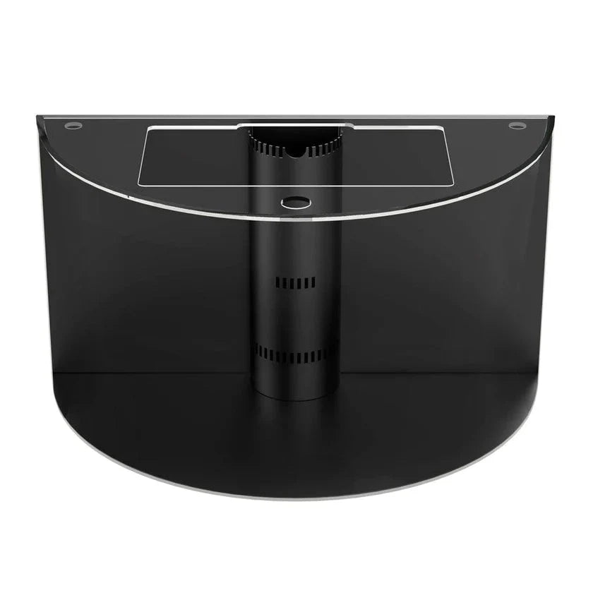 180 Gallon Half Cylinder Glass Reef-Ready Aquarium Set in Unstained Wood Furniture by AQUA VIM