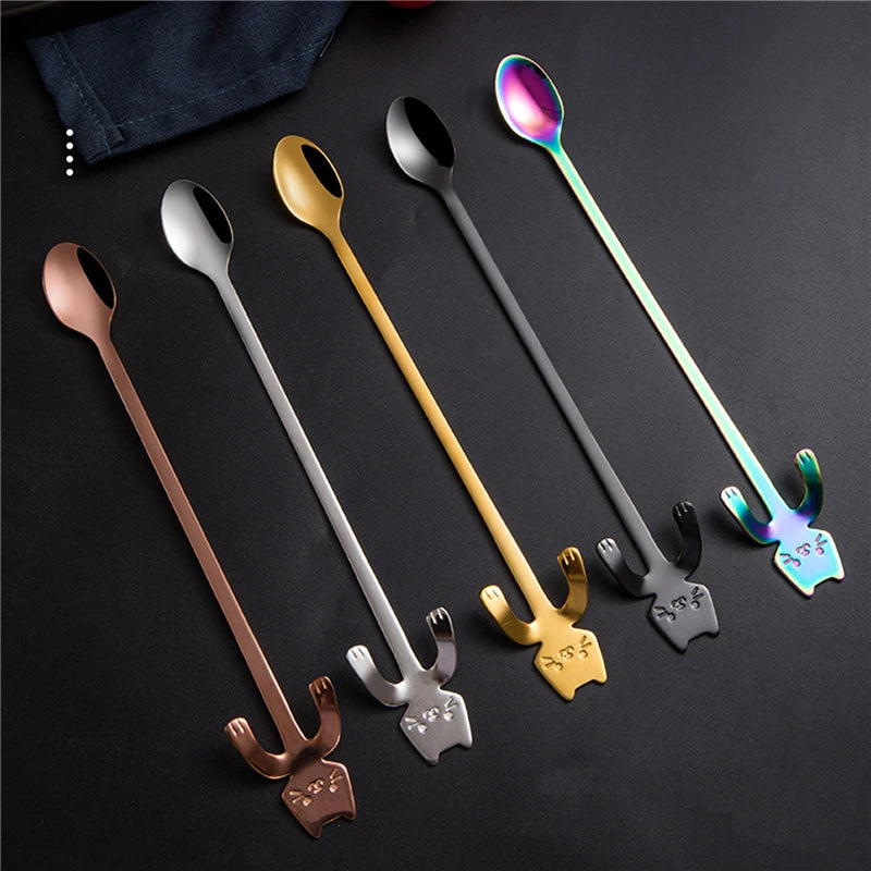 Stainless Steel Cat Coffee Spoon by Love My Pet
