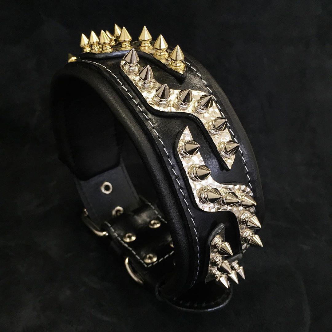 The ''Platinum'' collar by Bestia Dog Gear