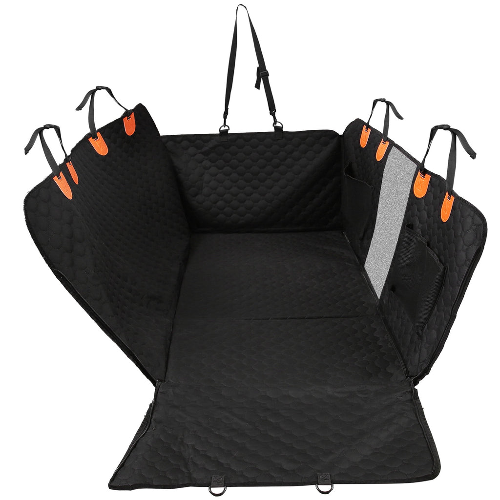 Dog Oxford Cloth Car Seat Protector With Slide Flaps For Cars Trucks SUVs by Amazing Pet Bargains