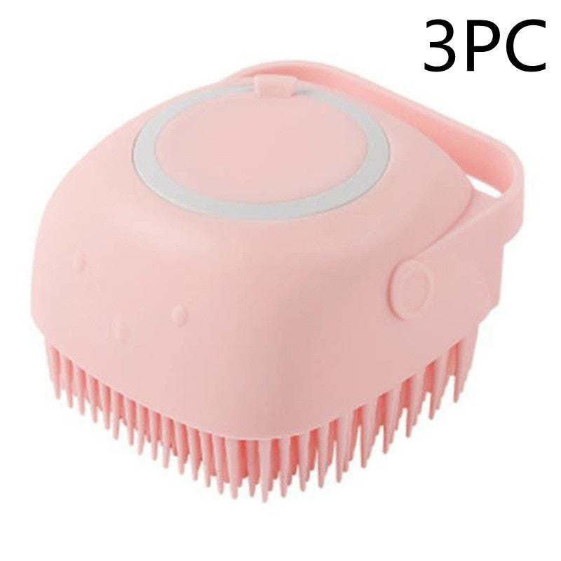 Silicone Dog Bath Massage Grooming Brush by Amazing Pet Bargains