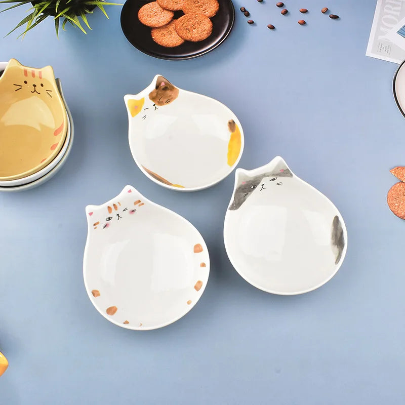 Ceramic Cat Face Tableware