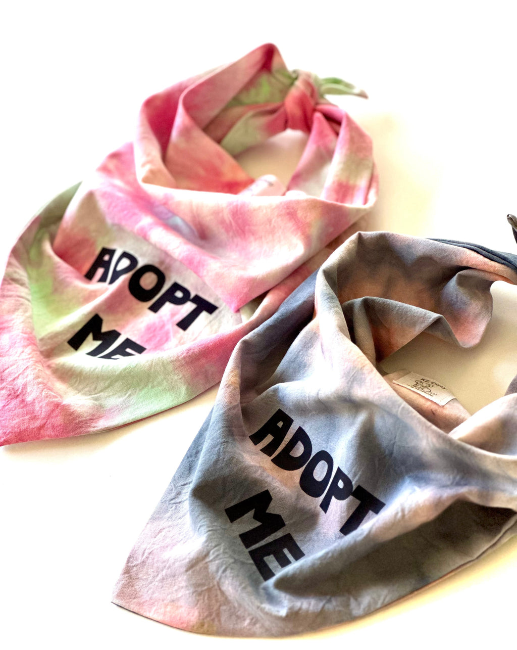 Adopt Me Tie Dye Dog Bandana Best Seller by Happy Tails Outfitters