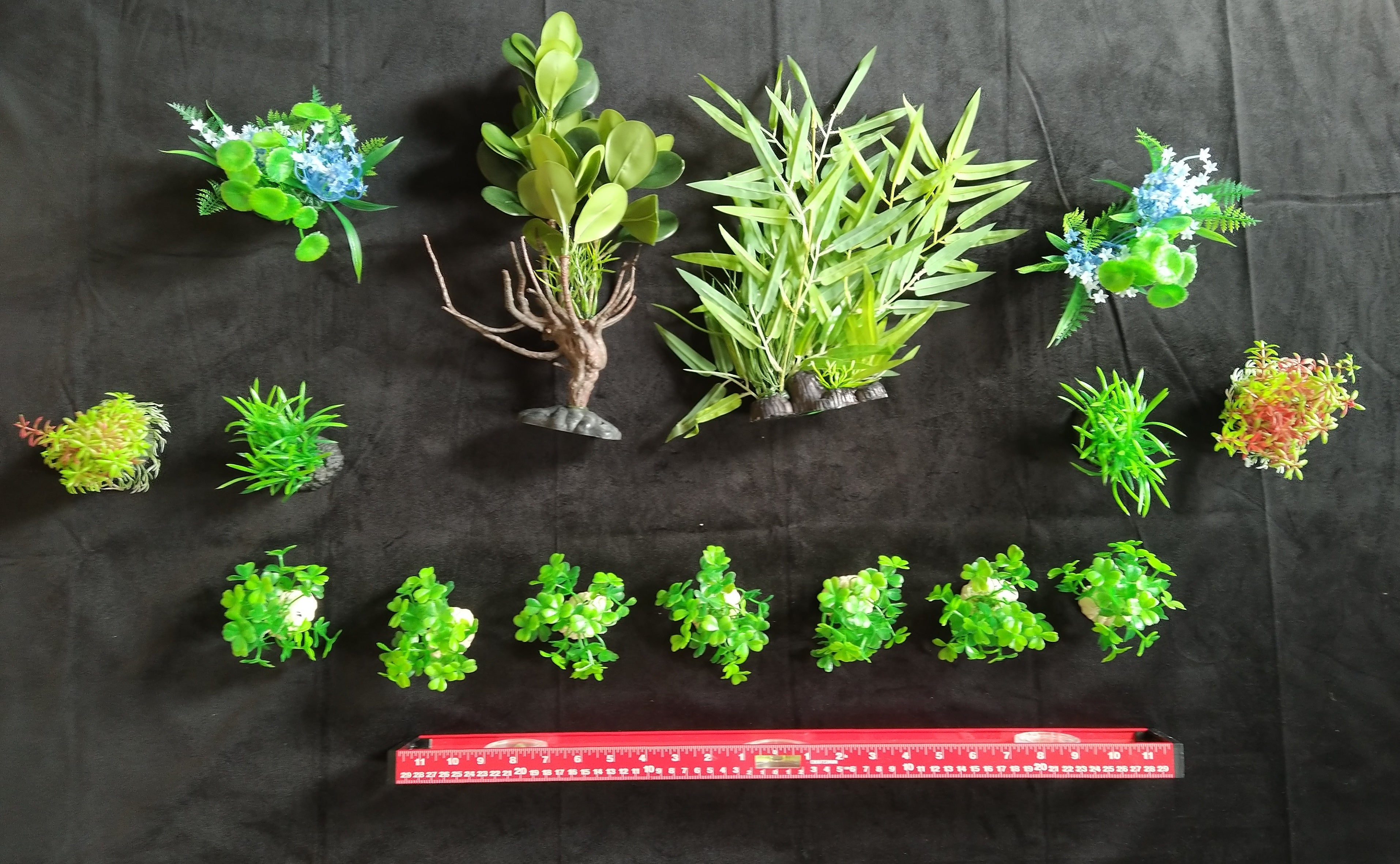 Premium Artificial Aquarium Plant Package for Fish Tank. NATURE AT ITS BEST by Northeast Aquariums LLC