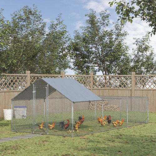 Large Metal Chicken Enclosure With Waterproof And UV Cover
