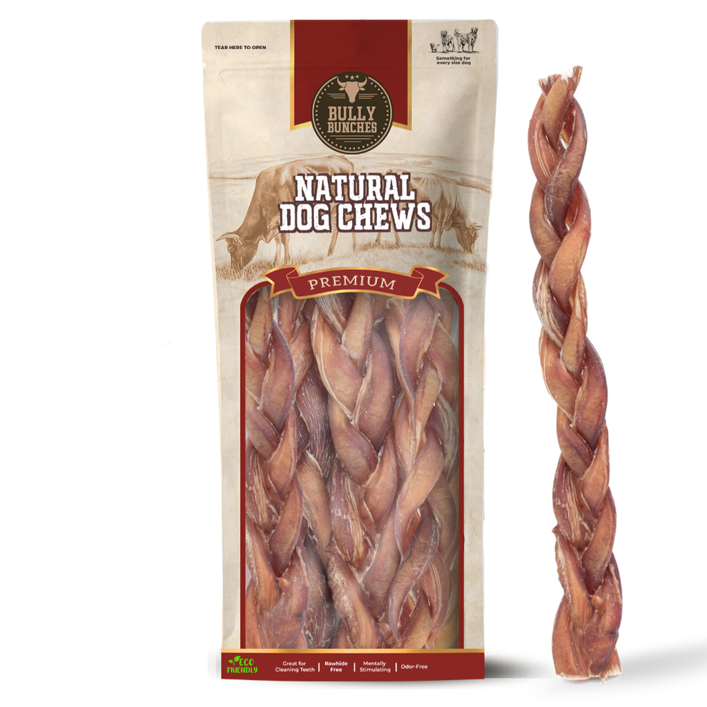 12 Inch Standard Braided Bully Stick by Bully Bunches