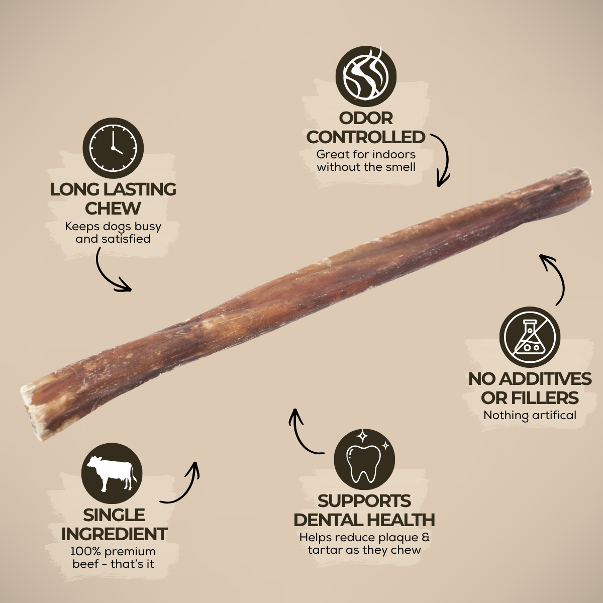 10-12 Inch Champion Chew by Bully Bunches