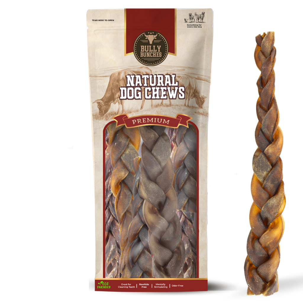 10-12 Inch Braided Collagen Stick by Bully Bunches