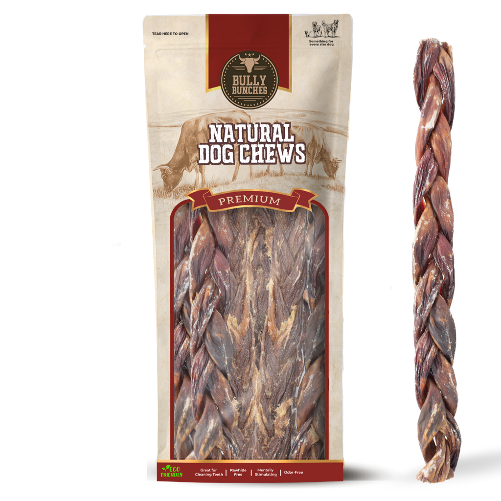12 Inch Braided Jerky Stick by Bully Bunches