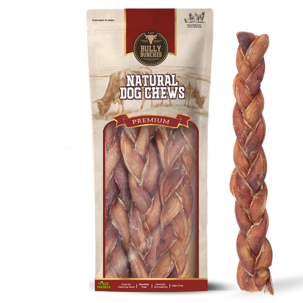 12 Inch Jumbo Braided Bully Stick by Bully Bunches
