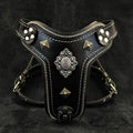 The ''Aztec'' harness Black Small to Medium Size by Bestia Dog Gear