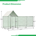 Metal Chicken Enclosure with Cover by VetsPetStore