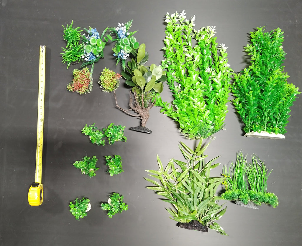 Premium Artificial Aquarium Plant Package for Fish Tank, REALISTIC by Northeast Aquariums LLC