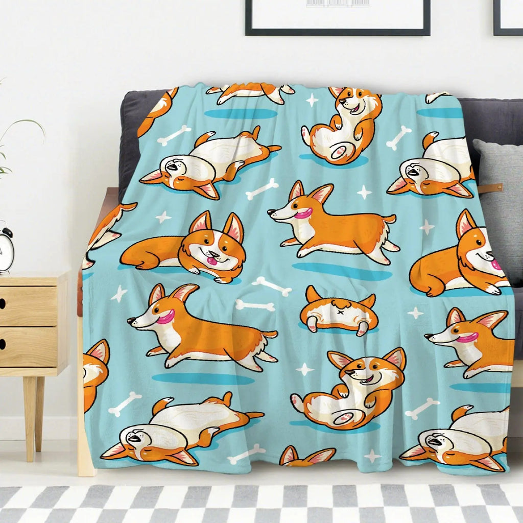 Soft Plush Flannel Blanket for Couch or Bed by Love My Pet