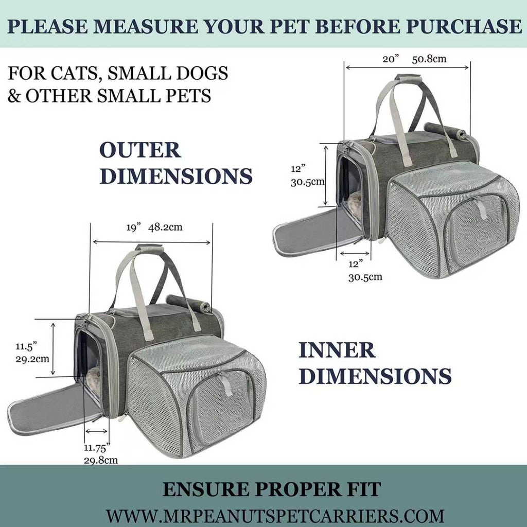 Mr. Peanut's Gold Series Big Apple XL Expandable Pet Carrier V3.0 by Mr. Peanut's Pet Carriers