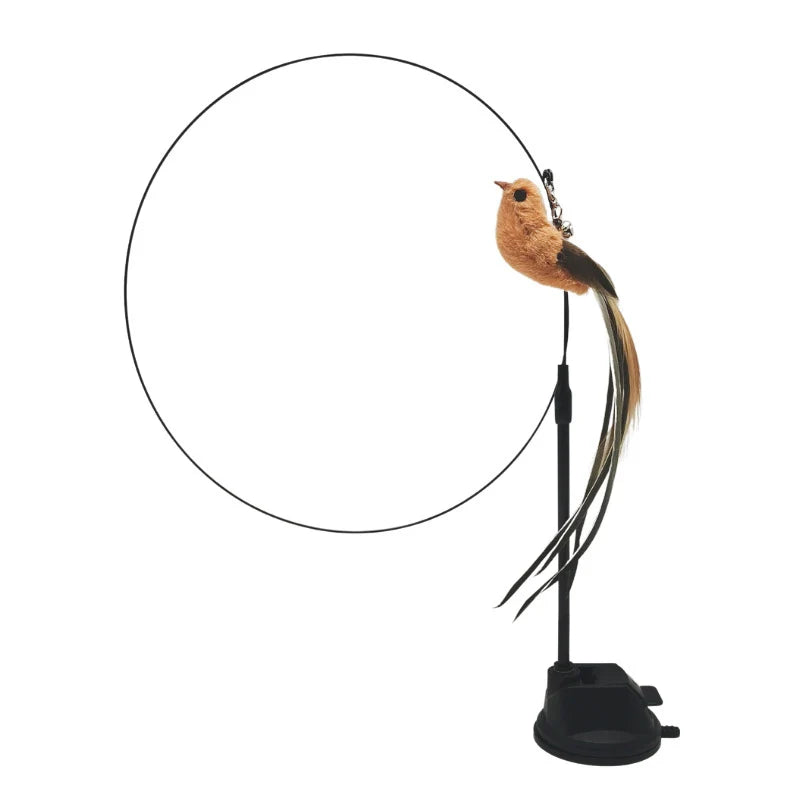 Interactive Cat Toy Feather Bird with Multiple Options by Love My Pet