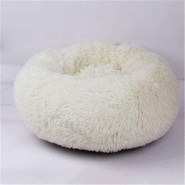 Round Long Hairy Autumn And Winter Nest Pad Cat Mattress by Amazing Pet Bargains