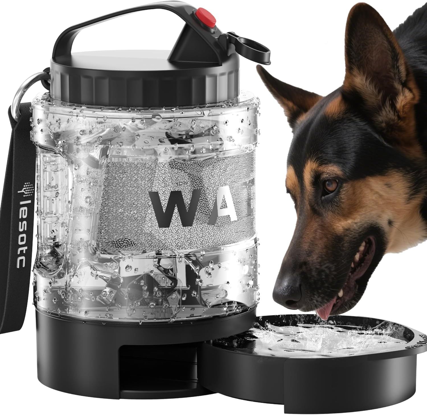 Portable Pull-out Water Bowl For Dogs, Large Capacity by VetsPetStore