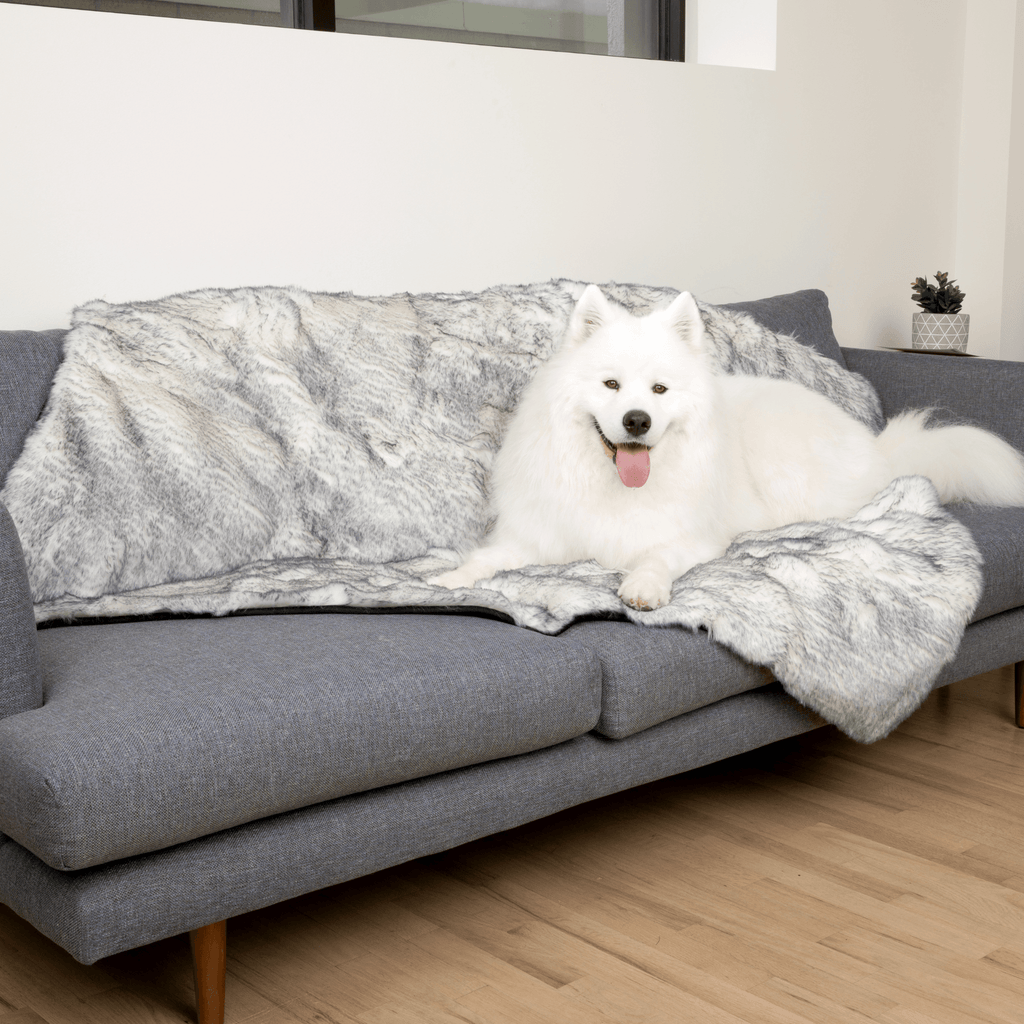 PupProtector™ Luxe Waterproof Faux Fur Blanket - Ultra Plush Arctic Fox by Paw.com
