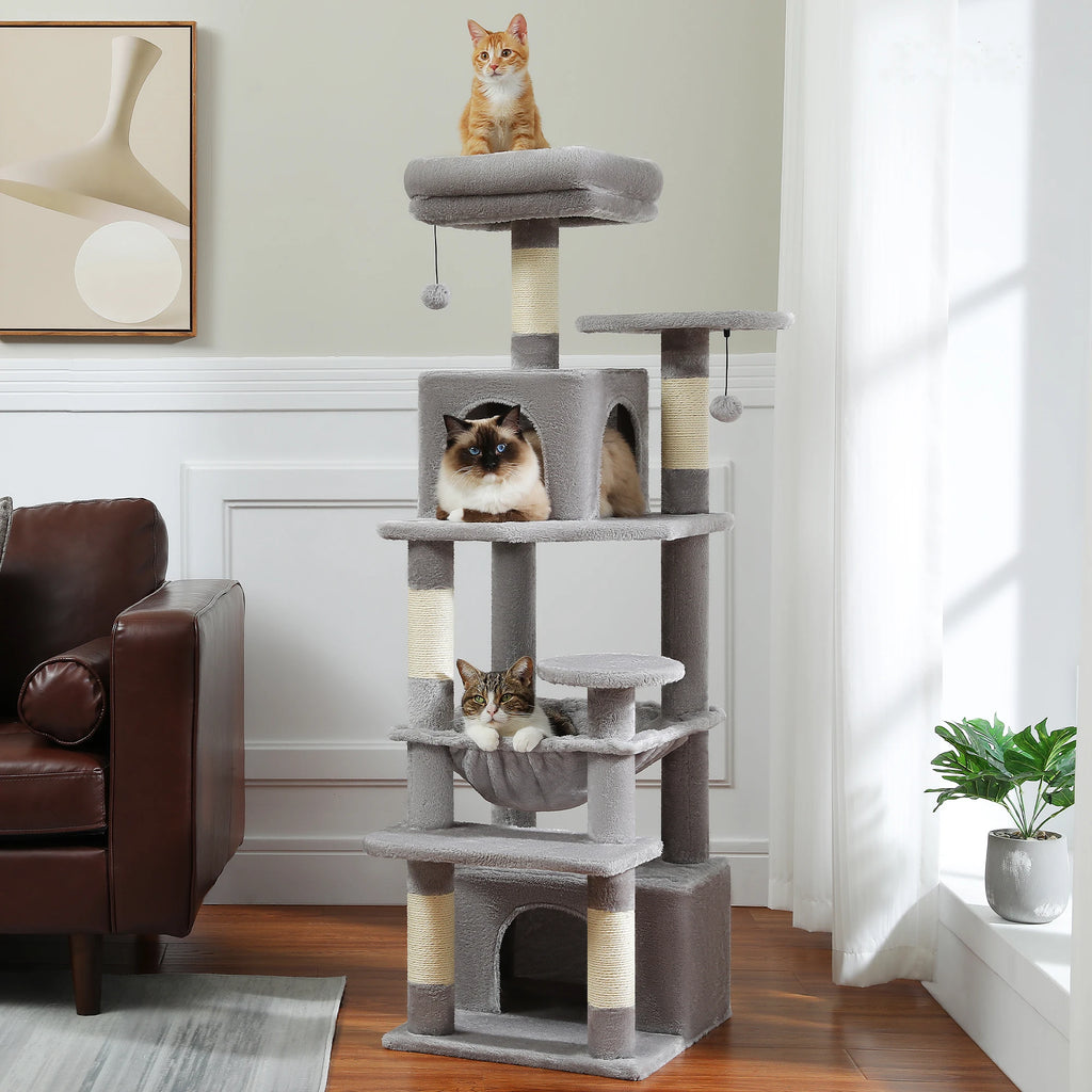 #1 Multi-Level Cat Tree Cat Tower with Scratching Post by Love My Pet