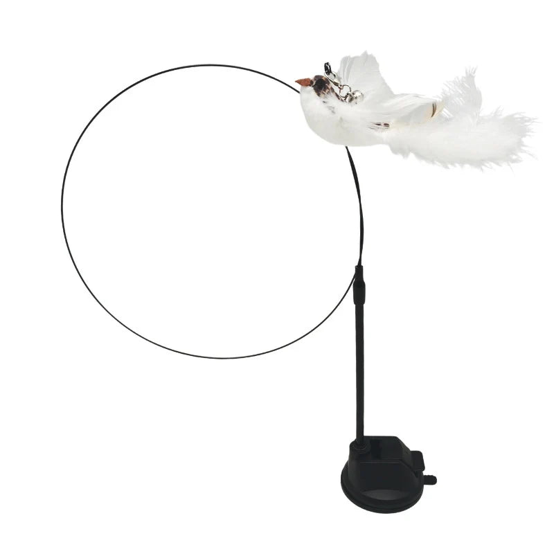 Interactive Cat Toy Feather Bird with Multiple Options by Love My Pet