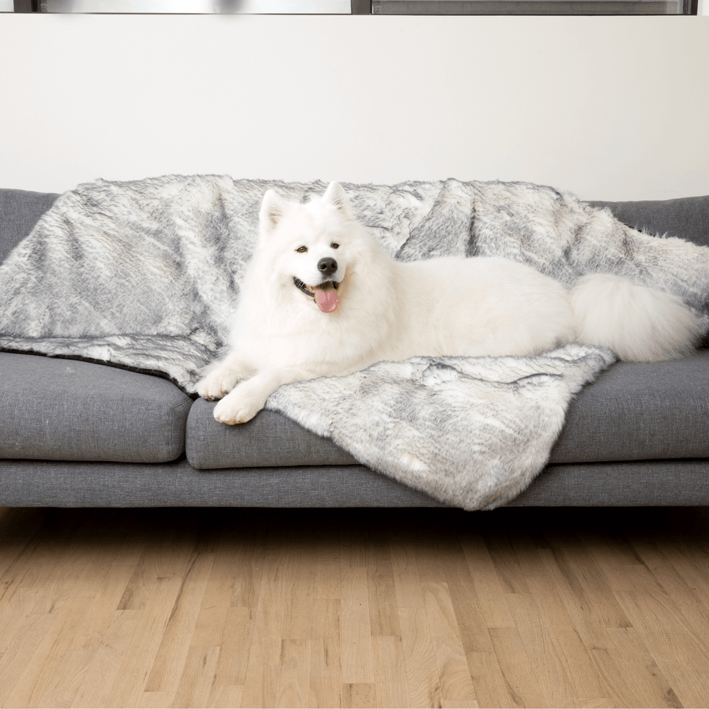 PupProtector™ Luxe Waterproof Faux Fur Blanket - Ultra Plush Arctic Fox by Paw.com