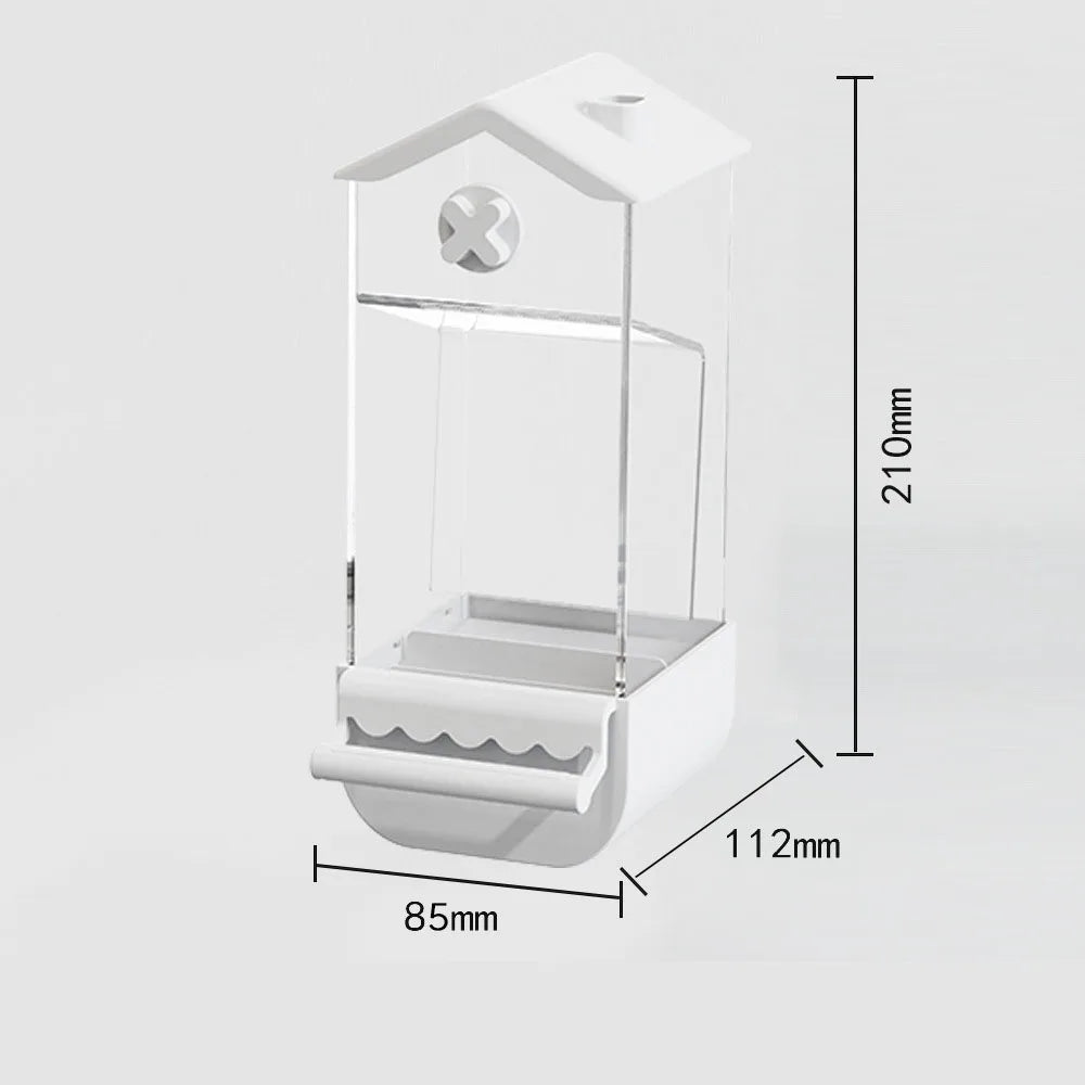 Automatic Bird Feeder Anti Spill And Splash Hanging Feeder by Love My Pet