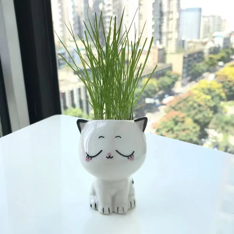 Mini Cat Ceramic Flowerpot by Love My Pet