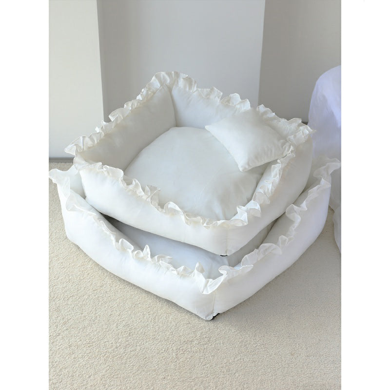 Princess Dog Bed Sofa Pet for Small Dogs Cat by Furr Baby Gifts