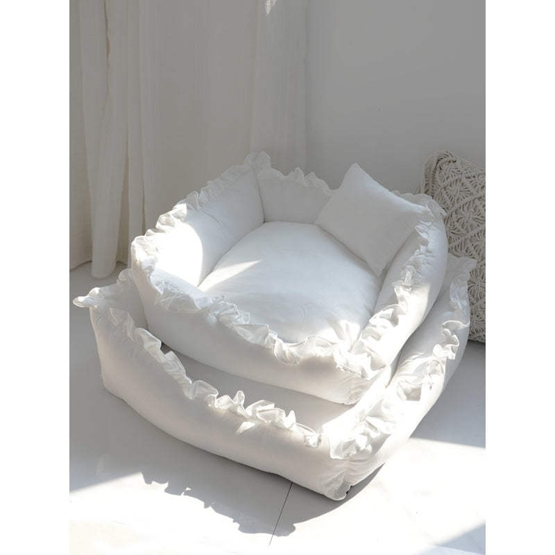 Princess Dog Bed Sofa Pet for Small Dogs Cat by Furr Baby Gifts