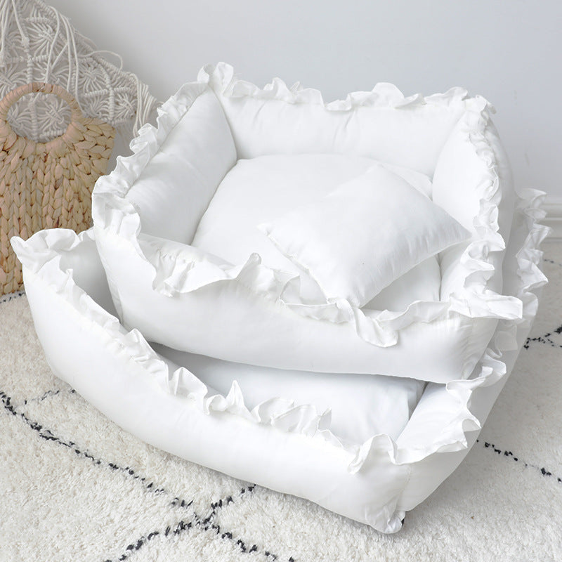Princess Dog Bed Sofa Pet for Small Dogs Cat by Furr Baby Gifts