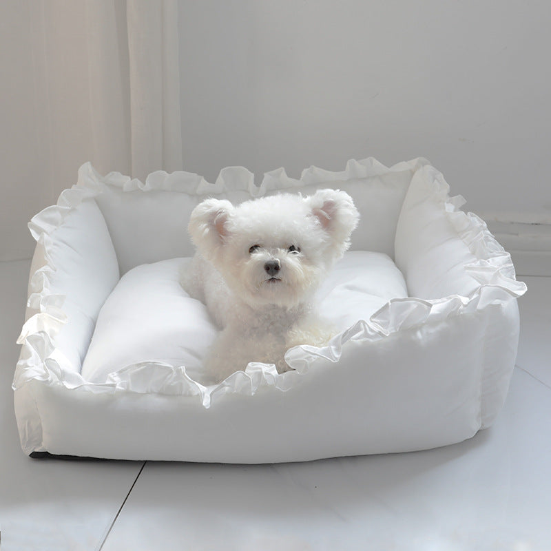 Princess Dog Bed Sofa Pet for Small Dogs Cat by Furr Baby Gifts