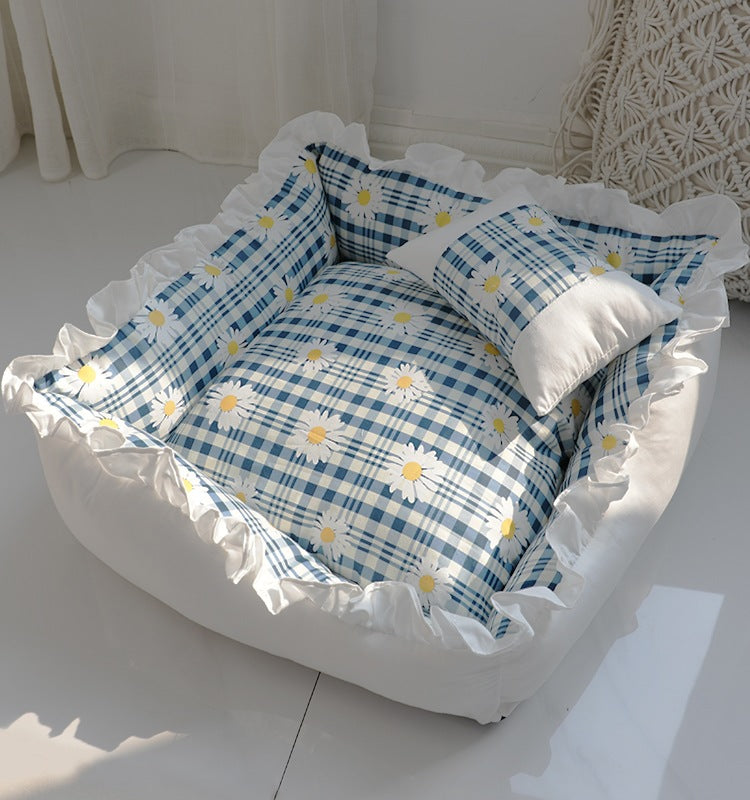 Princess Dog Bed Sofa Pet for Small Dogs Cat by Furr Baby Gifts