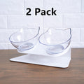 Cat Double Bowl Cat Food Bowl Protects Cervical Vertebra by VetsPetStore