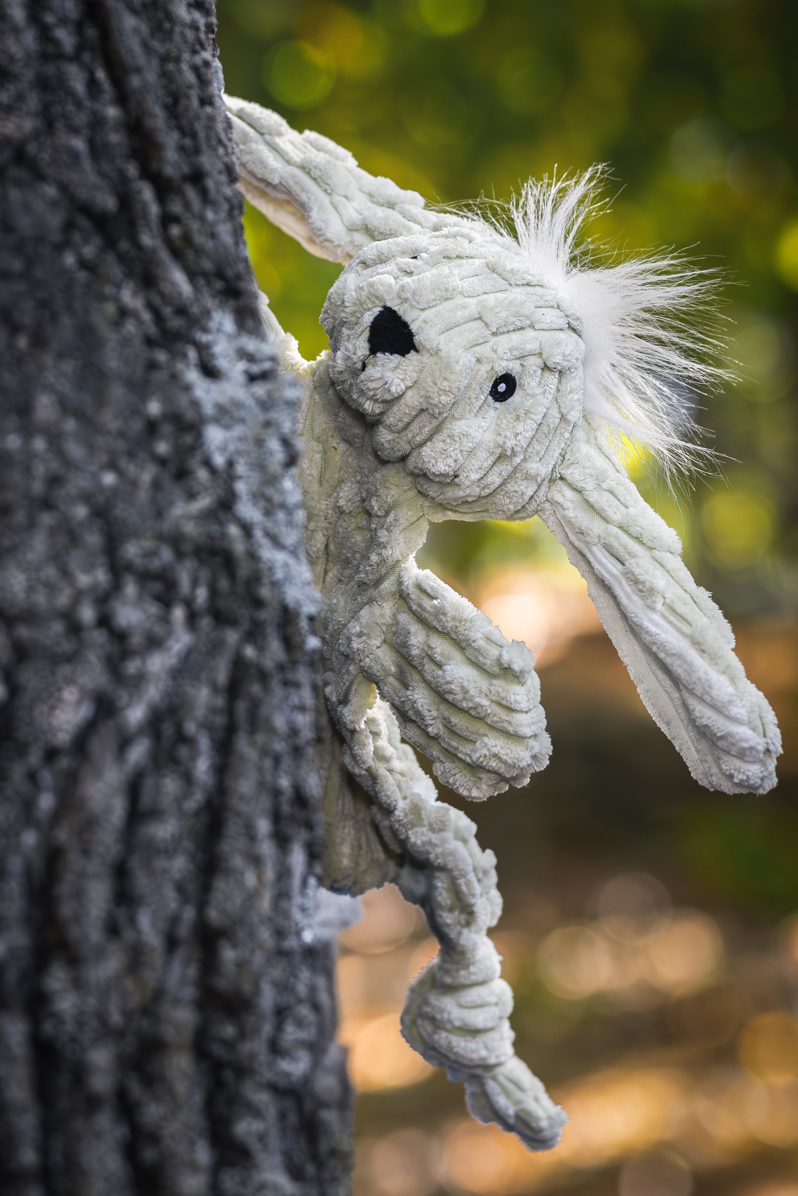Bobbi Bunny HuggleFlatties™ Durable Plush Dog Toy by HuggleHounds