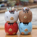 Cartoon Succulent Plant Pot Cat Animal Flowerpot4Pcs/Set by Love My Pet