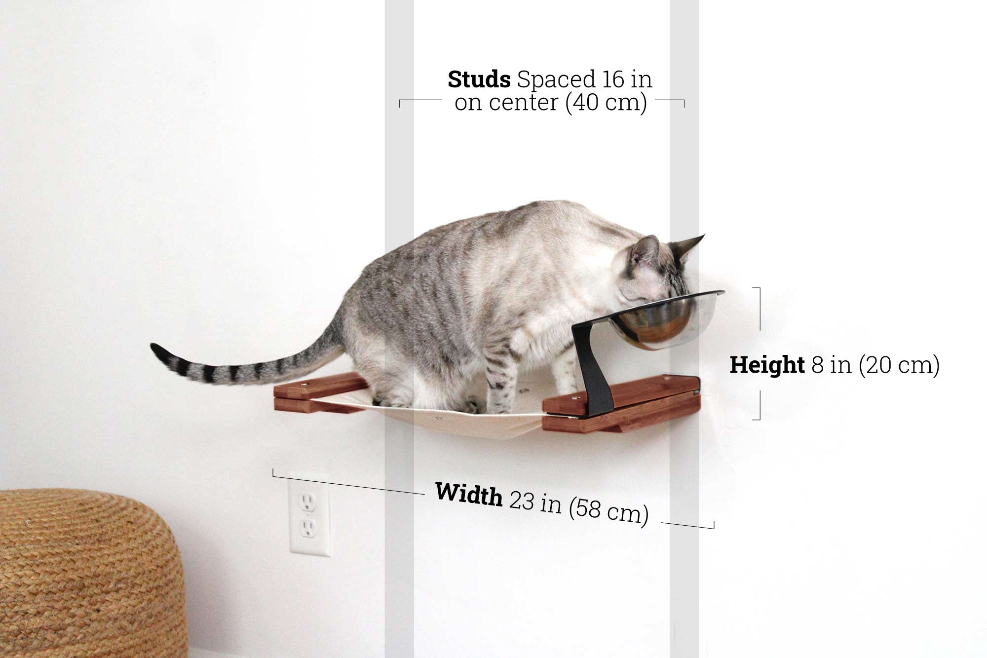 Dog Proof Cat Feeder - Wall-Mounted - Raised by Catastrophic Creations