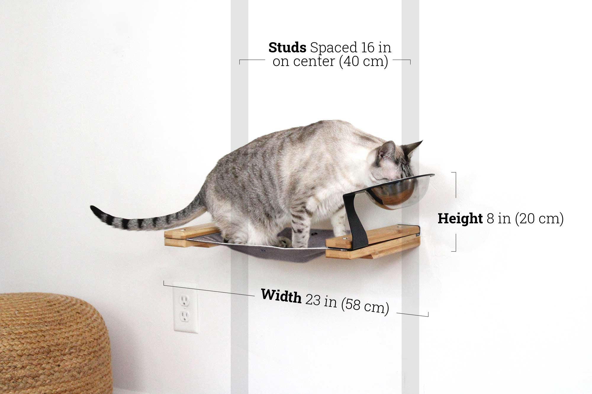 Dog Proof Cat Feeder - Wall-Mounted - Raised by Catastrophic Creations