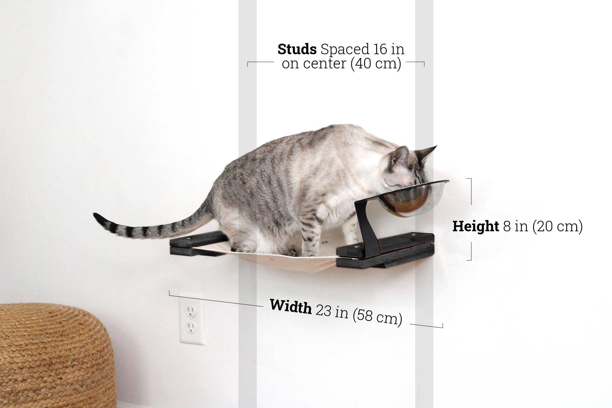 Dog Proof Cat Feeder - Wall-Mounted - Raised by Catastrophic Creations