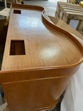 210g Glass Wave Reef-Ready Aquarium Set in Golden Oak by AQUA VIM