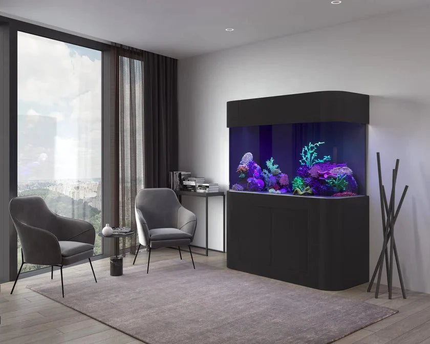 170g Panoramic Reef-Ready Aquarium Set in White by AQUA VIM