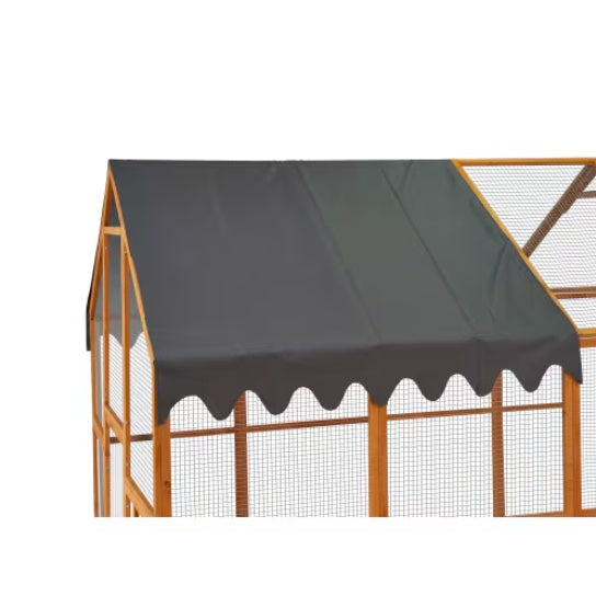 Outdoor Chicken Enclosures With Platforms, Waterproof Cover