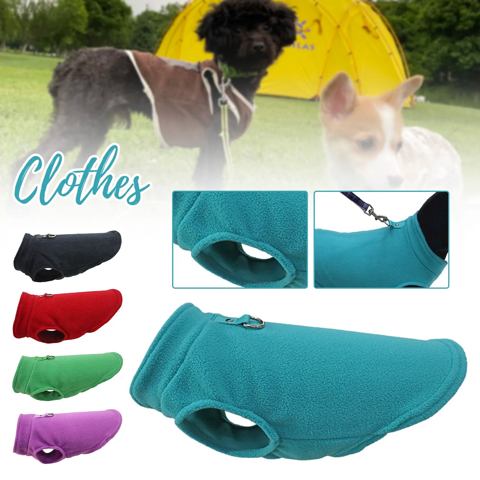 Polar-Fleece Pets Clothes With Buckle