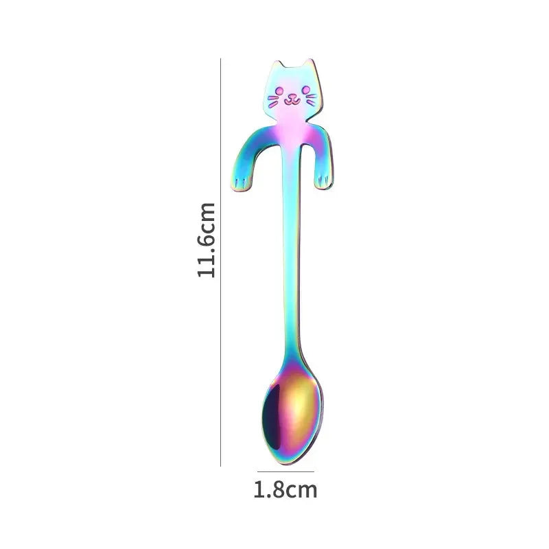 Stainless Steel Spoon Lovely Cute Cat Shape by Love My Pet