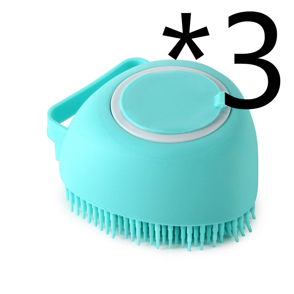 Silicone Dog Bath Massage Grooming Brush by Amazing Pet Bargains